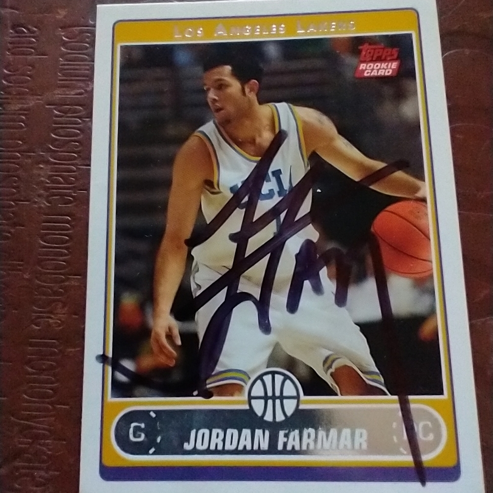 Jordon Farmar basketball card